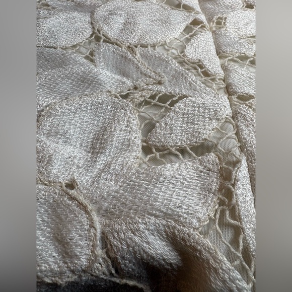 SIMKHAI Mickie guipure lace dress in Natural White. Size See Measurements - Picture 12 of 16